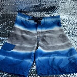 NIKE Swim Trunks BOARD SHORTS Boys SIZE 6 Blue White Gray Grey Nike 6.0 Tie Dye